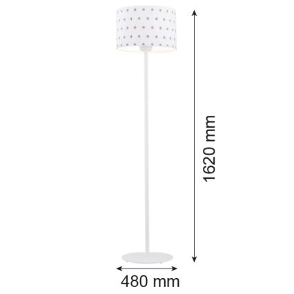 Argon 4129 - Põrandalamp MAGIC 1xE27/15W/230V valge