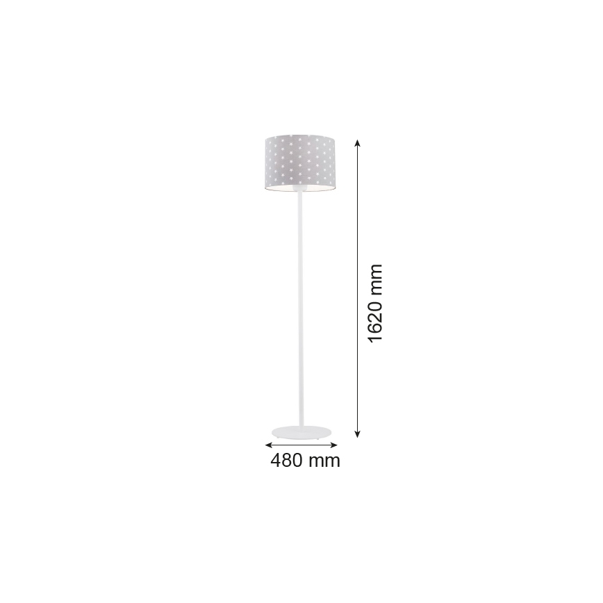 Argon 4130 - Põrandalamp MAGIC 1xE27/15W/230V hall/valge