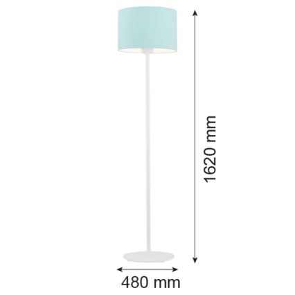 Argon 4131 - Põrandalamp MAGIC 1xE27/15W/230V türkiis/valge