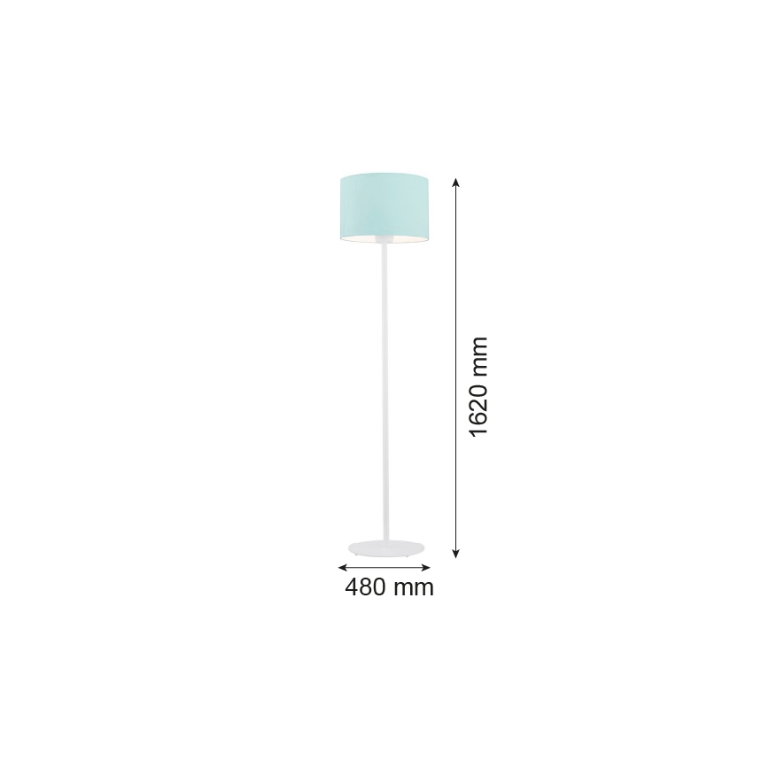 Argon 4131 - Põrandalamp MAGIC 1xE27/15W/230V türkiis/valge