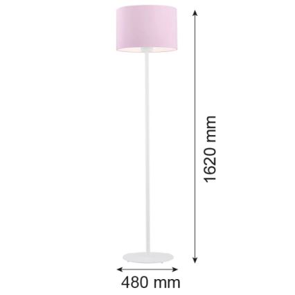 Argon 4132 - Põrandalamp MAGIC 1xE27/15W/230V roosa/valge