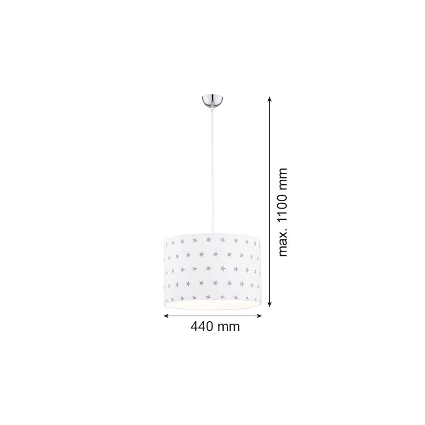 Argon 4133 - Lühter MAGIC 1xE27/15W/230V valge