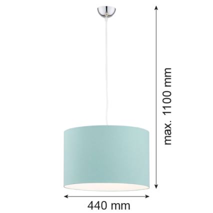 Argon 4135 - Lühter MAGIC 1xE27/15W/230V türkiis