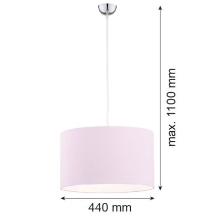 Argon 4136 - Lühter MAGIC 1xE27/15W/230V roosa