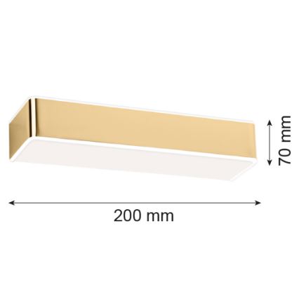 Argon 4147 - Seinavalgusti RODAN 1xE27/15W/230V kuldne