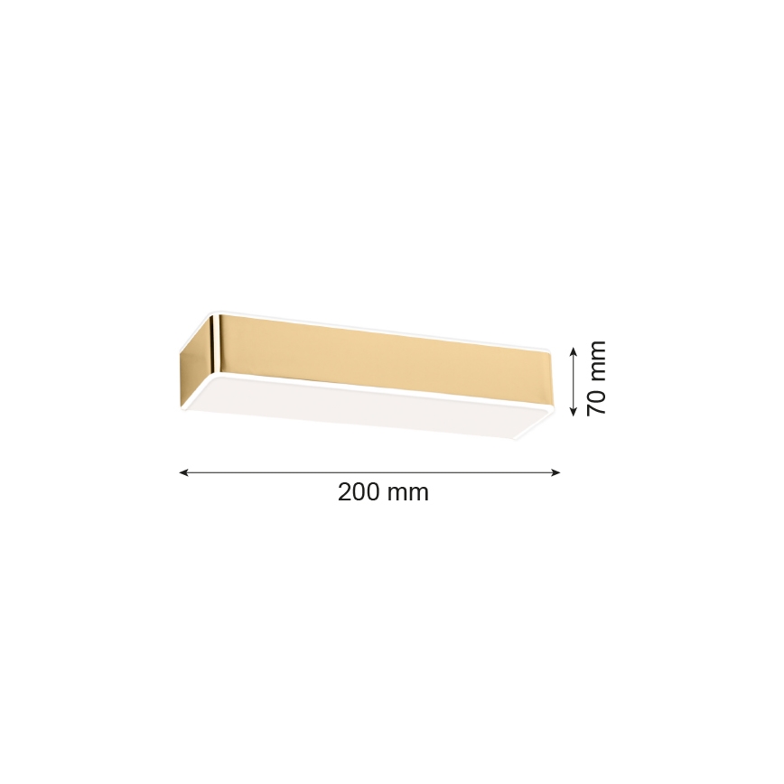 Argon 4147 - Seinavalgusti RODAN 1xE27/15W/230V kuldne