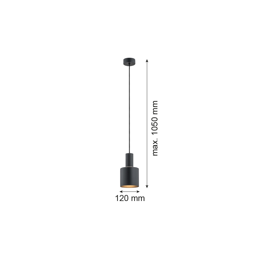 Argon 4219 - Lühter SINES 1xE27/15W/230V d. 12 cm must