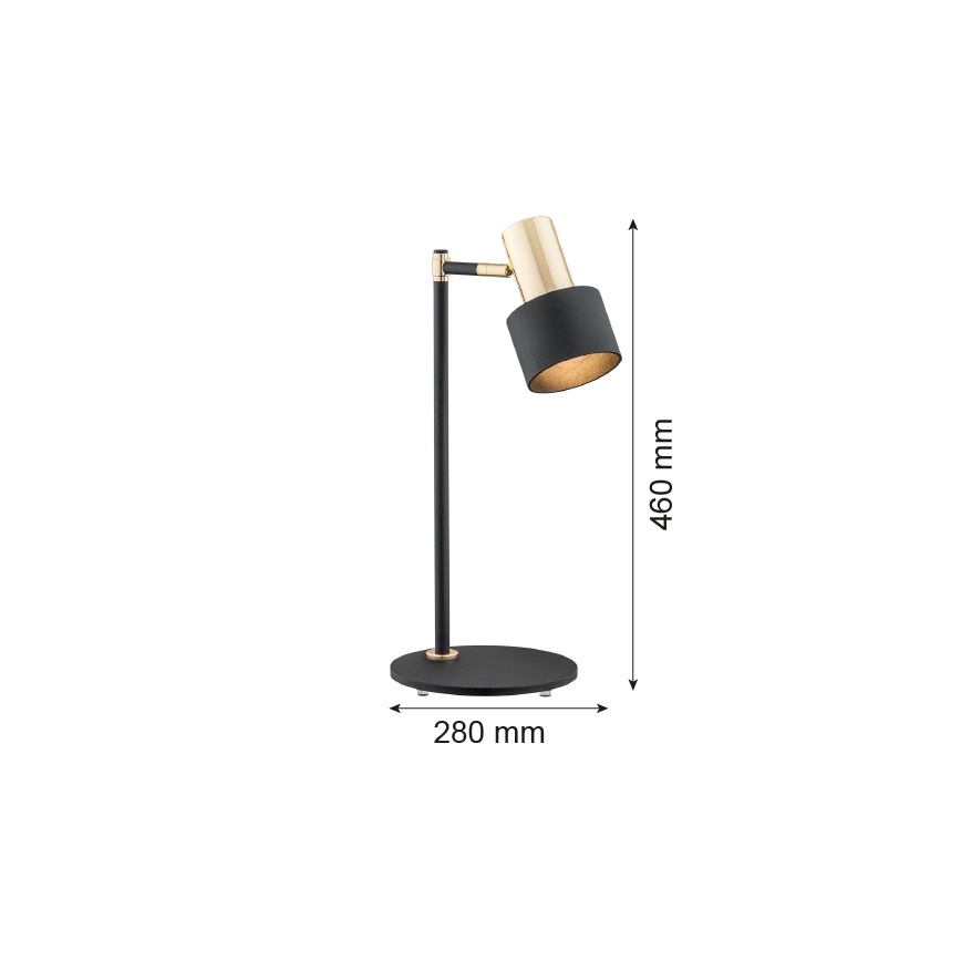 Argon 4257 - Laualamp DORIA 1xE27/15W/230V must/messing