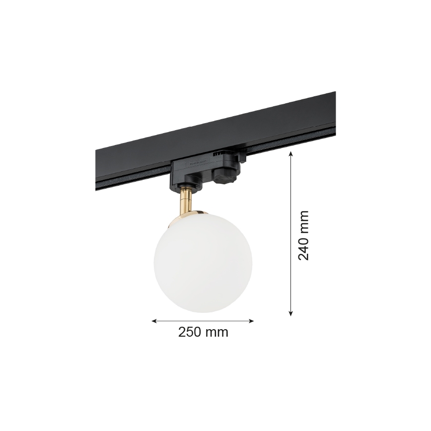 Argon 4307 - Kohtvalgusti rööbassüsteemile BANG 1xG9/6W/230V messing