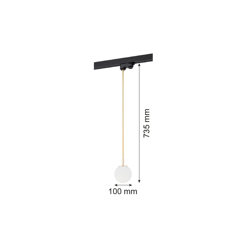 Argon 4308 - Lühter rööbassüsteemile BANG 1xG9/6W/230V messing