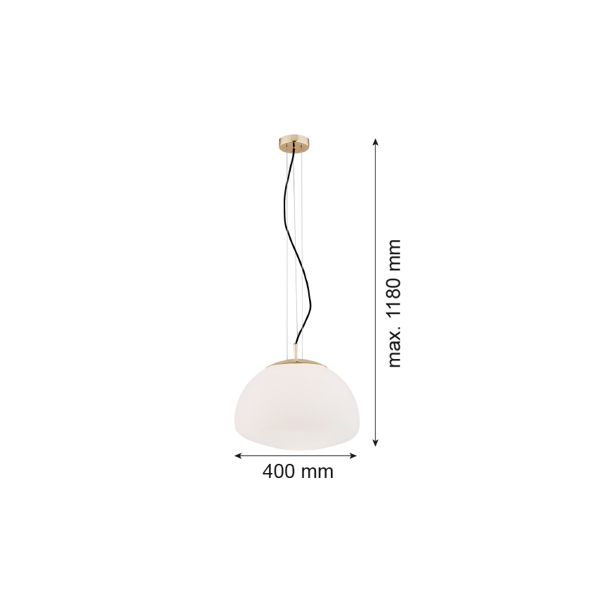 Argon 4317 - Lühter TRINI 1xE27/15W/230V d. 40 cm kuldne