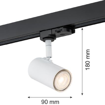 Argon 4327 - LED Kohtvalgusti rööbassüsteemile HORTA 1xGU10/5W/230V valge