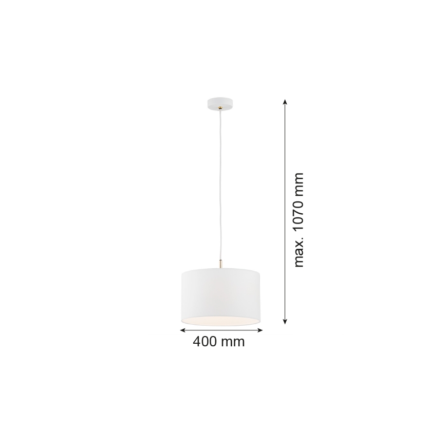 Argon 4343 - Lühter KARIN 1xE27/15W/230V valge