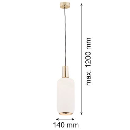 Argon 4356 - Lühter SAGUNTO 1xE27/15W/230V d. 14 cm messing