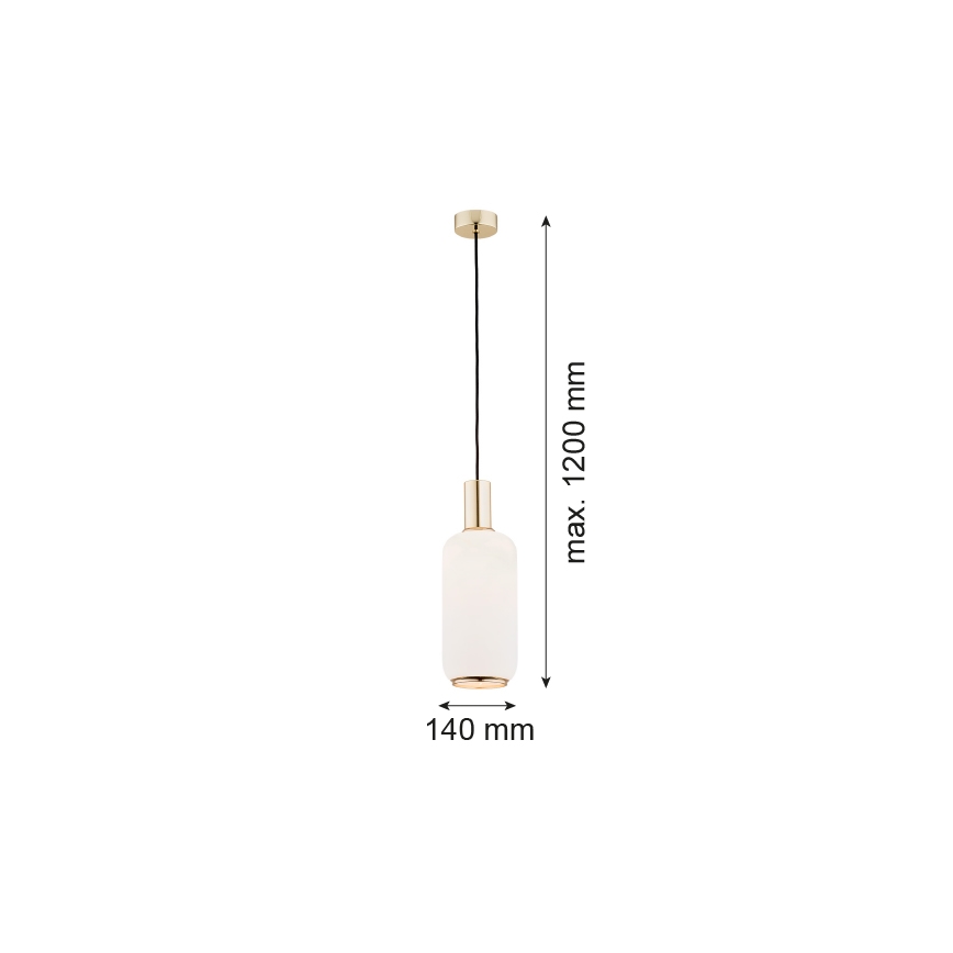 Argon 4356 - Lühter SAGUNTO 1xE27/15W/230V d. 14 cm messing