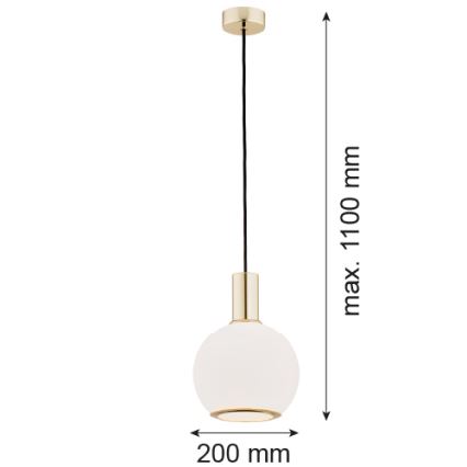 Argon 4357 - Lühter SAGUNTO 1xE27/15W/230V d. 20 cm messing