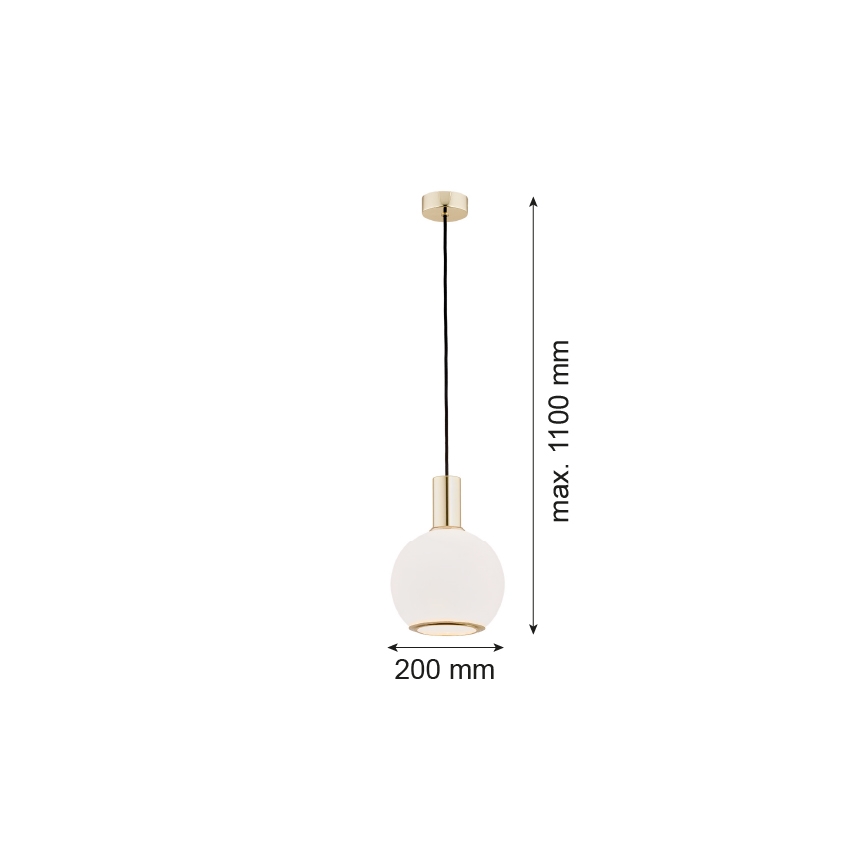 Argon 4357 - Lühter SAGUNTO 1xE27/15W/230V d. 20 cm messing