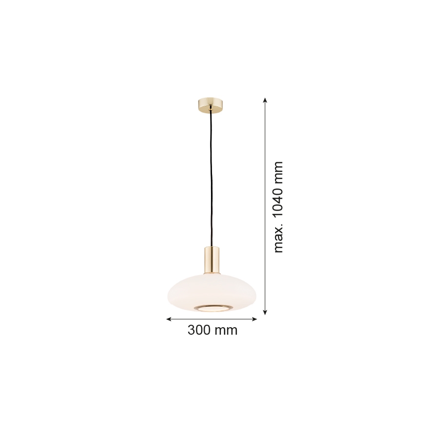 Argon 4358 - Lühter SAGUNTO 1xE27/15W/230V diameeter 30 cm messing