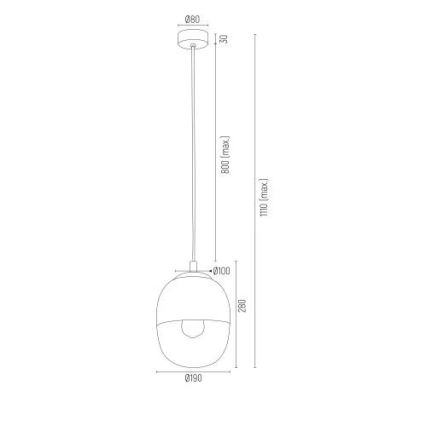 Argon 4675 - Lühter BALTIMORE 1xE27/15W/230V kuldne