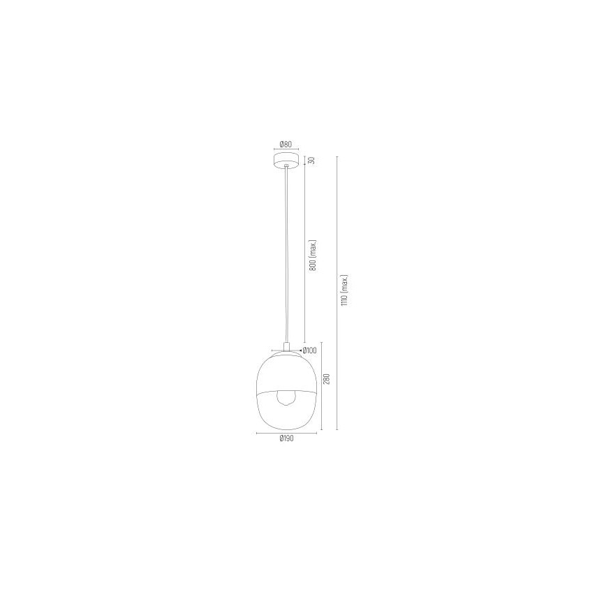 Argon 4675 - Lühter BALTIMORE 1xE27/15W/230V kuldne