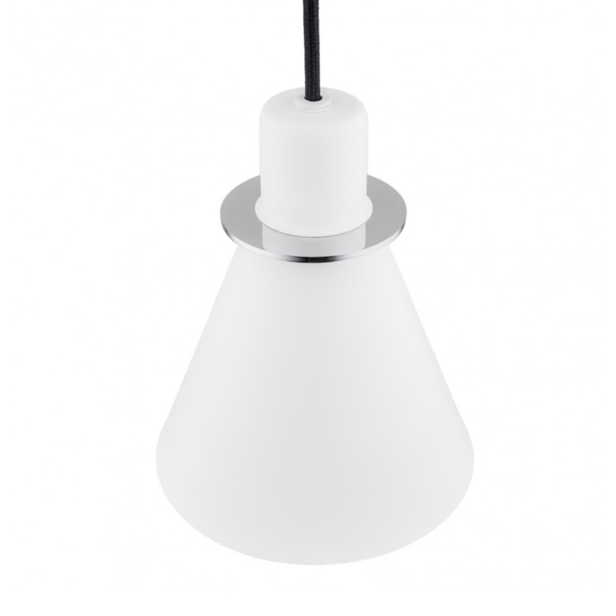 Argon 4681 - Lühter BEVERLY 1xE27/15W/230V valge/läikiv kroom