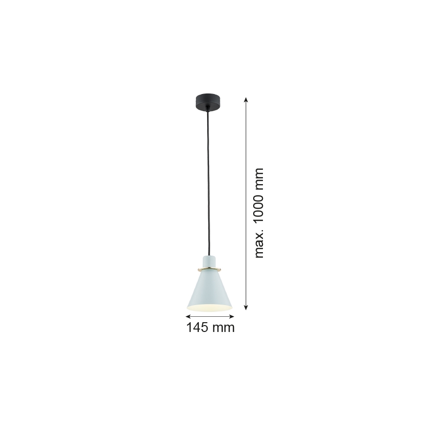 Argon 4682 - Lühter BEVERLY 1xE27/15W/230V sinine/kuldne