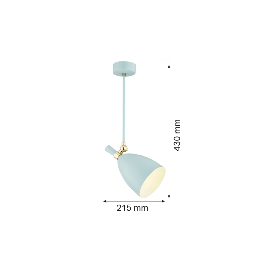 Argon 4685 - Lühter CHARLOTTE 1xE27/15W/230V sinine/kuldne