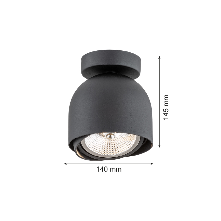 Argon 4711 - Kohtvalgusti GARLAND 1xGU10-AR111/12W/230V must