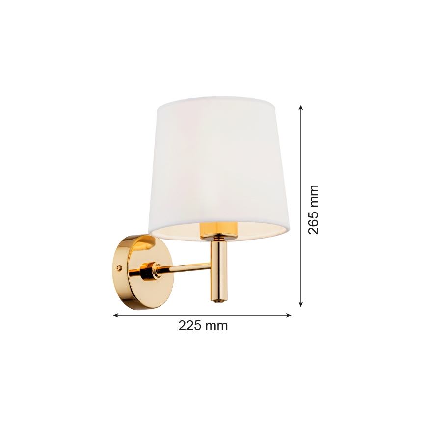 Argon 4728 - Seinavalgusti PONTE 1xE27/15W/230V