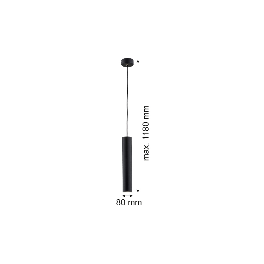 Argon 4756 - Lühter GOMERA 1xGU10/5W/230V must