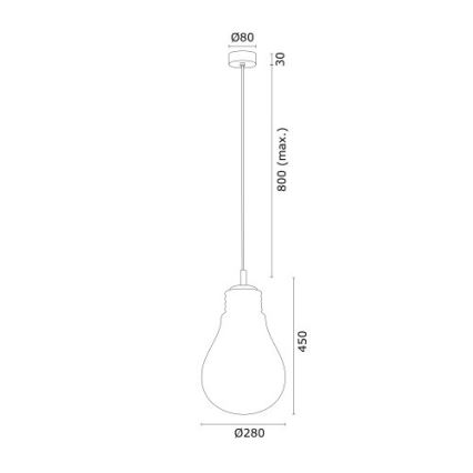 Argon 4879 - Lühter JESSE 1xE27/15W/230V kuldne/valge