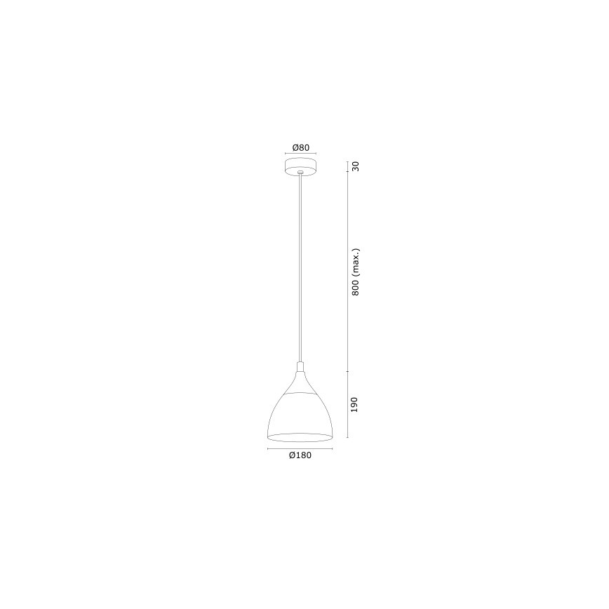 Argon 4905 - Lühter MURANO 1xE27/15W/230V must/kuldne