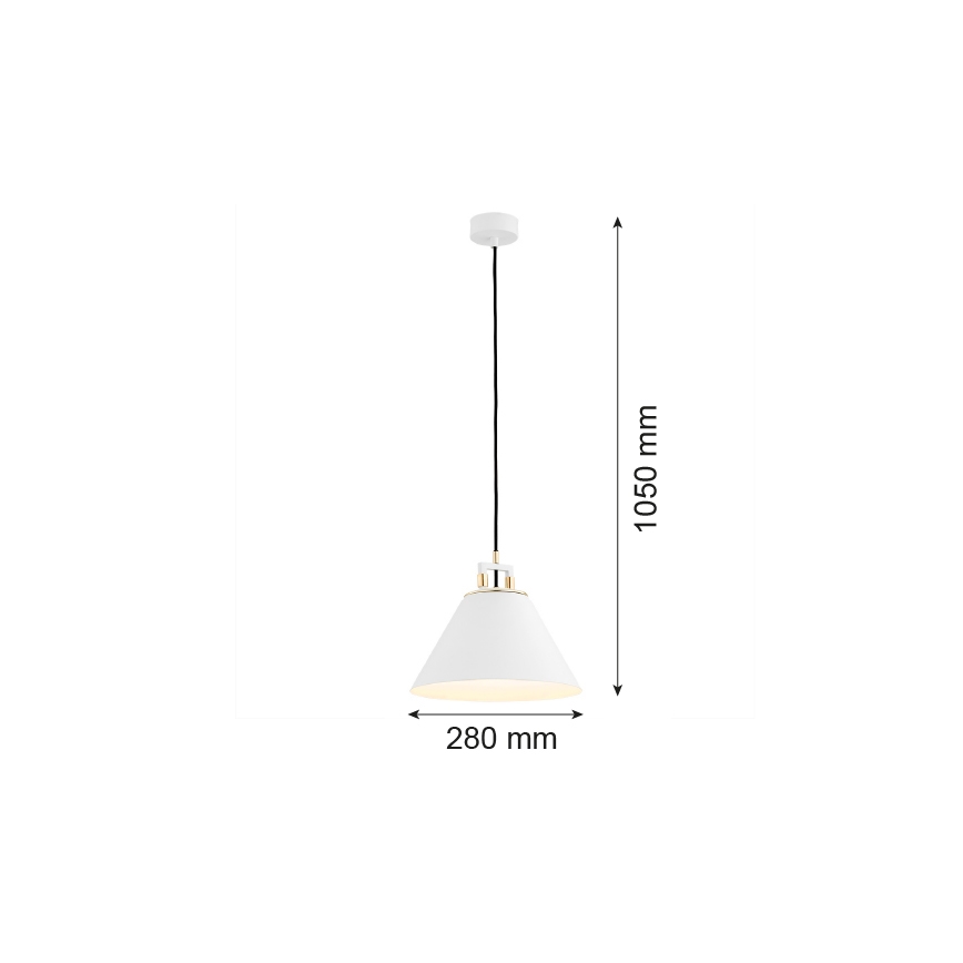 Argon 4914 - Lühter ORTE 1xE27/15W/230V valge