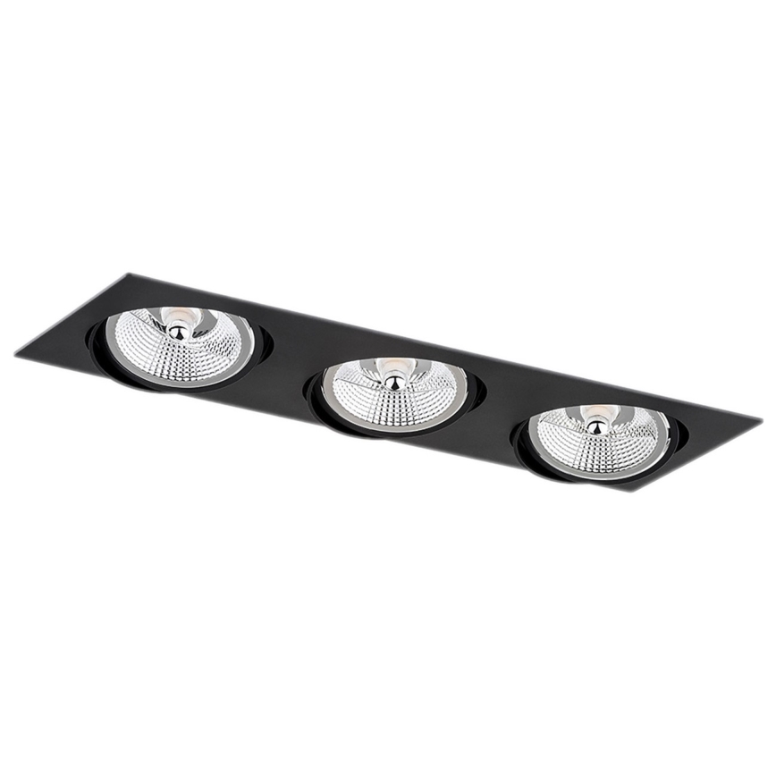 Argon 6116 - Süvistatav valgusti OLIMP 3xGU10-AR111/12W/230V must