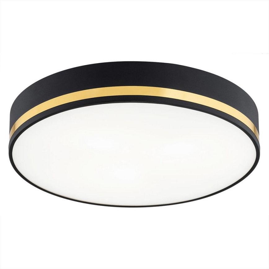 Argon 6141 - Laevalgusti AMORE 3xE27/15W/230V diameeter 45 cm must/kuldne