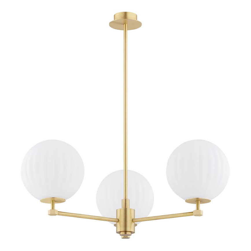 Argon 6307 - Ripplühter PALOMA 3xE14/7W/230V kuldne/valge