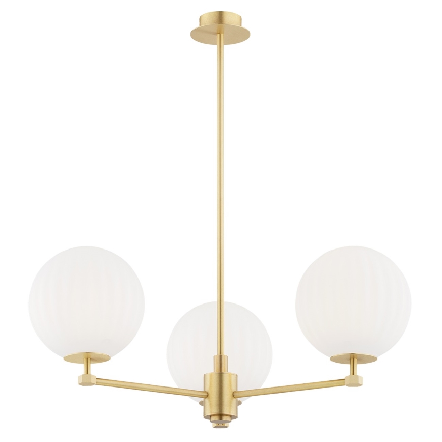 Argon 6307 - Ripplühter PALOMA 3xE14/7W/230V kuldne/valge