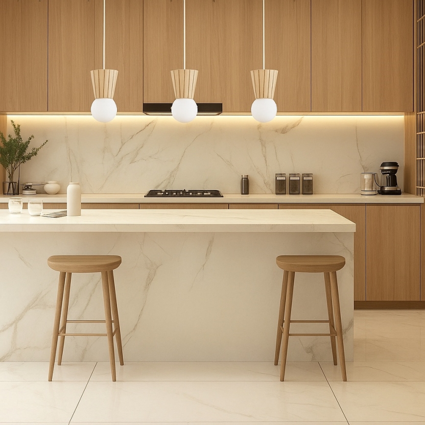 Argon 6357 - vannitoa ripplamp kaabliga VOLANTE 3xG9/6W/230V IP44 beež