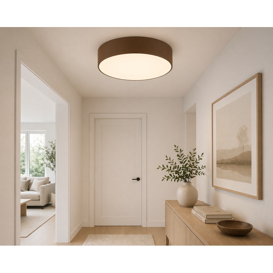Argon 6364 - Laelamp DARLINGOS 3xE27/15W/230V, läbimõõt 45 cm, pruun