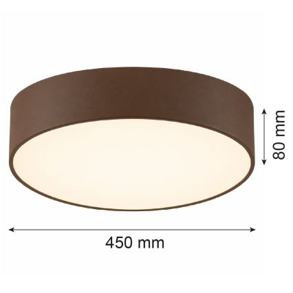 Argon 6364 - Laelamp DARLINGOS 3xE27/15W/230V, läbimõõt 45 cm, pruun