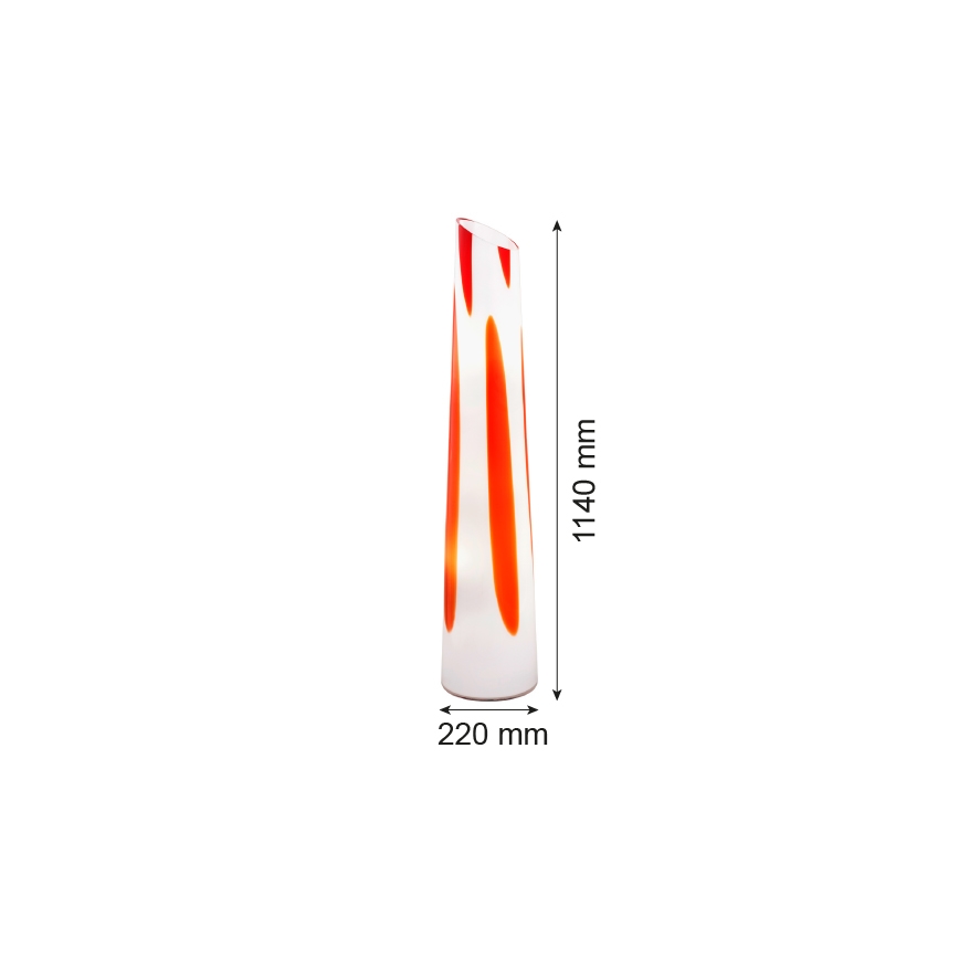 Argon 7042 - Põrandalamp POLONIA 2xE27/15W/230V valge/punane
