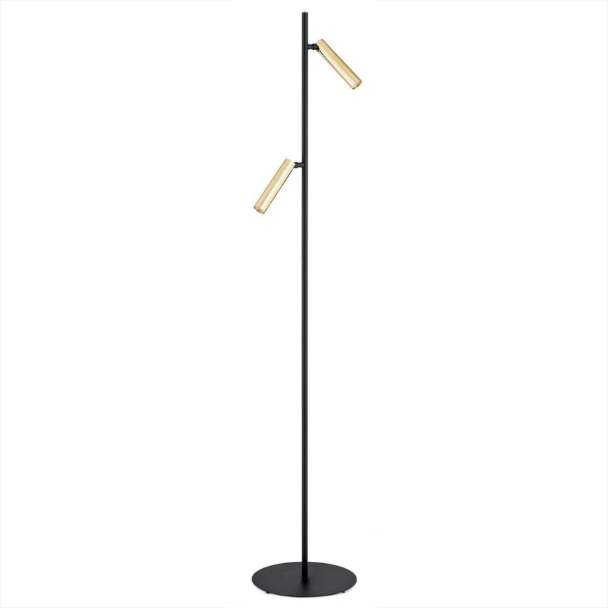 Argon 7083 - Põrandalamp TORRE 2xG9/6W/230V must/messing