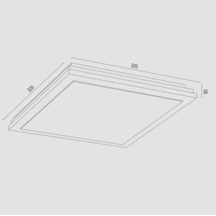 Argon 7146 - Laevalgusti CASERTA 2xE27/15W/230V 32x32 cm