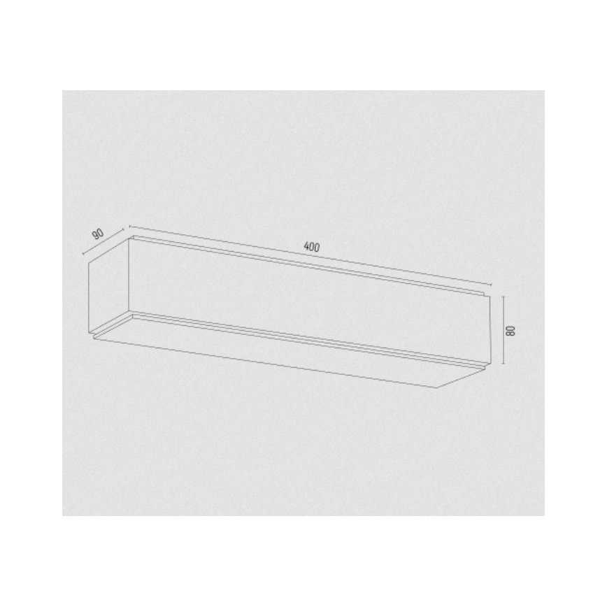 Argon 7166 - Seinavalgusti CARLSON 2xE27/15W/230V 40 cm kuldne