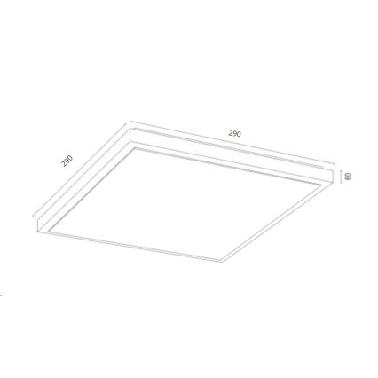 Argon 7167 - Laevalgusti CARLSON 2xE27/15W/230V 29x29 cm kuldne