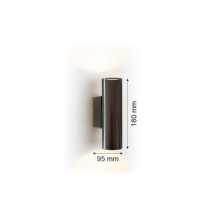 Argon 7231 - Seinavalgusti MITOS PLUS 2xGU10/5W/230V must