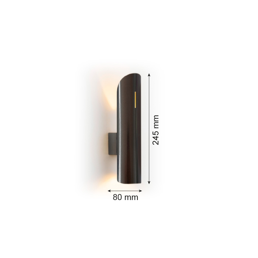 Argon 7232 - Seinavalgusti AKRON PLUS 2xG9/6W/230V
