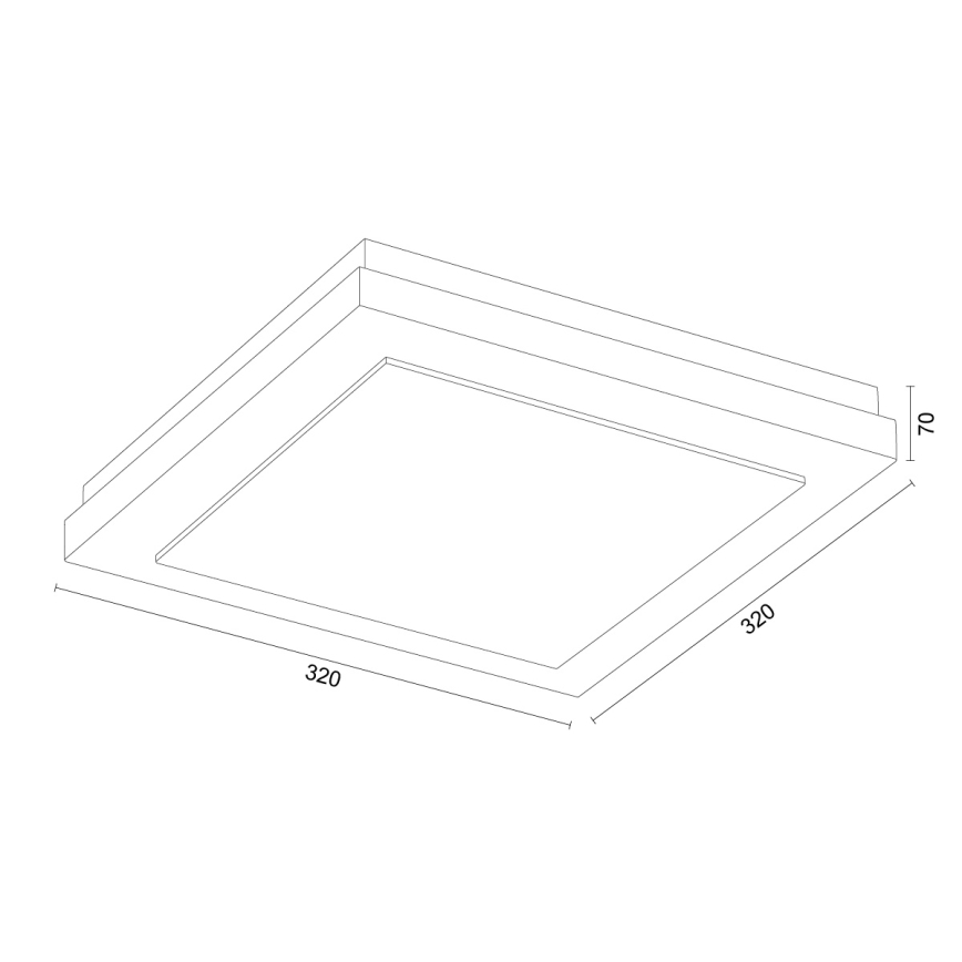 Argon 7267 - Laelamp TABOR 2xE27/15W/230V 32x32 cm beež