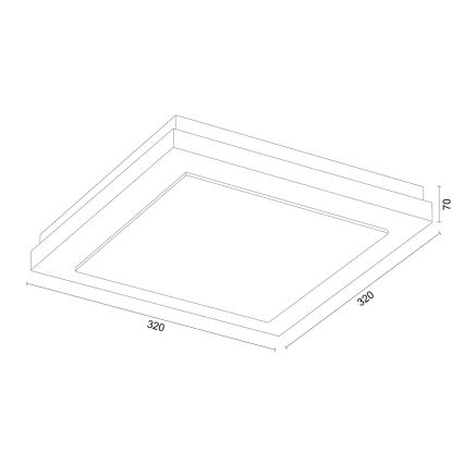 Argon 7268 - Laevalgusti TABOR 2xE27/15W/230V 32x32 cm terrakota