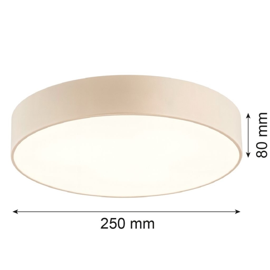 Argon 7296 - laelamp DARLINGOS 2xE27/15W/230V läbimõõt 25 cm beež
